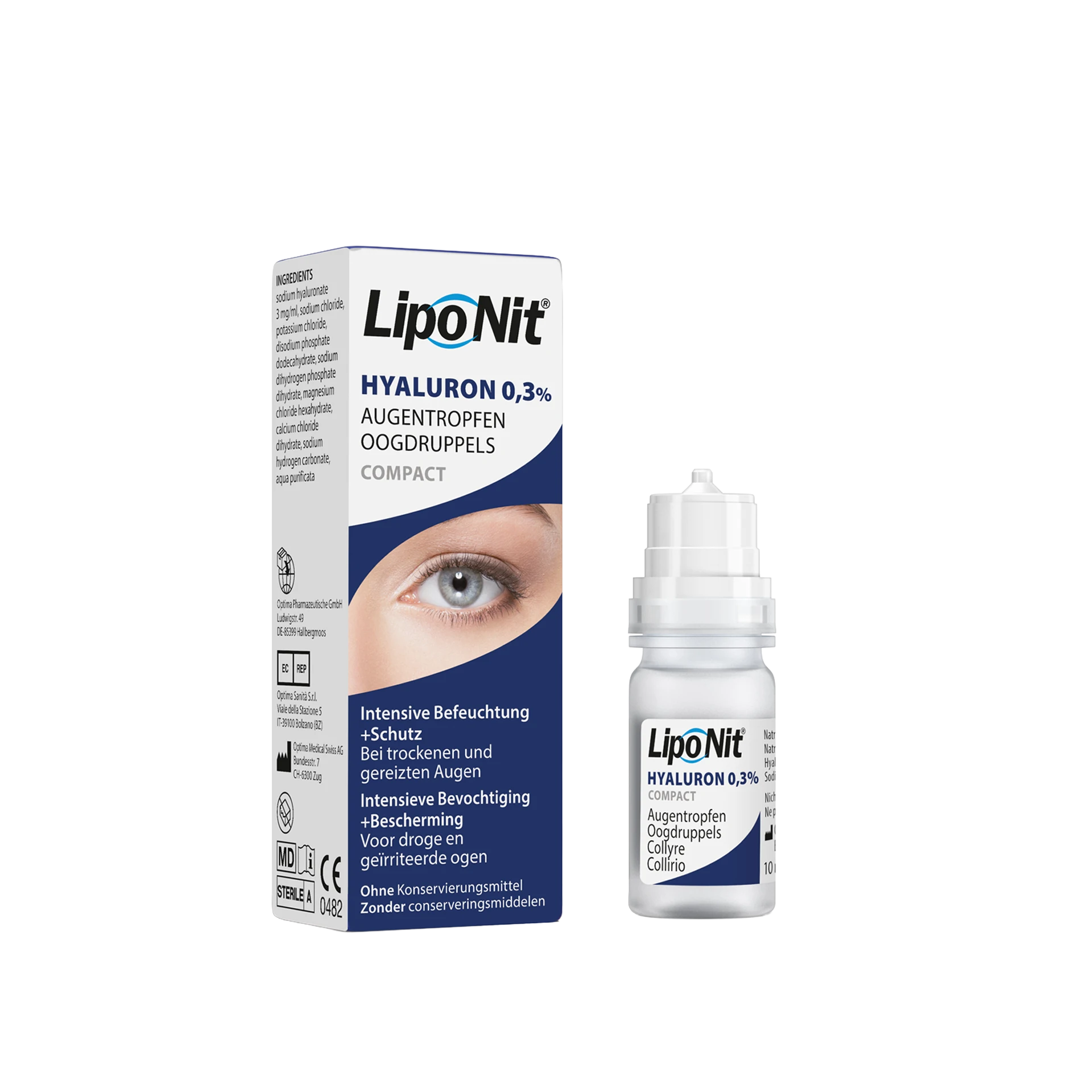 Lipo Nit GEL-Augentropfen 0,3% compact (10ml)
