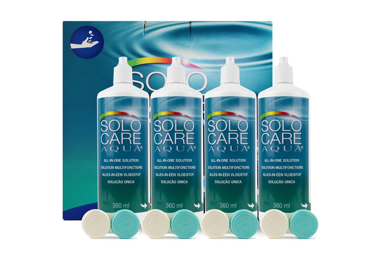 Solo Care Aqua (4x360ml) - flacher Behälter
