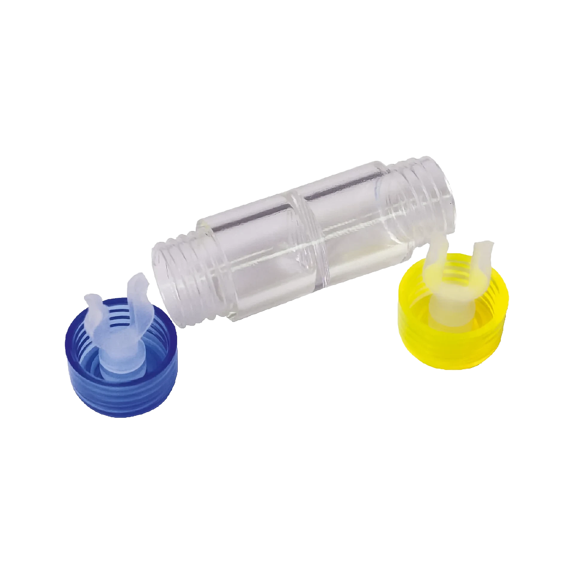 Hartlinsenbehälter Blau-Gelb